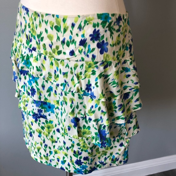 FOREVER 21 Mini Skirt Blue/Green Sz L - Picture 5 of 12